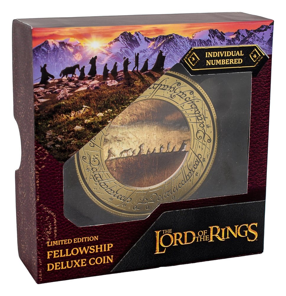 Lord of the Rings Coin with Display Stand The Fellowship
