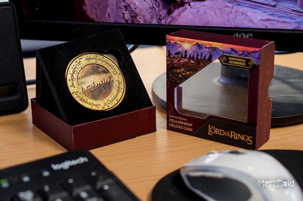 Lord of the Rings Coin with Display Stand The Fellowship
