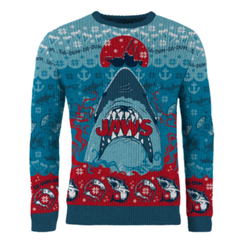 Jaws Christmas Sweater Jaws  Size XL