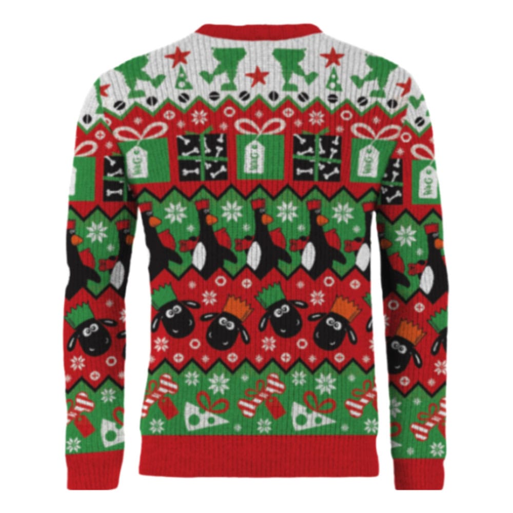 Wallace & Gromit Christmas Sweater Cracking Christmas Old Chum! Size S
