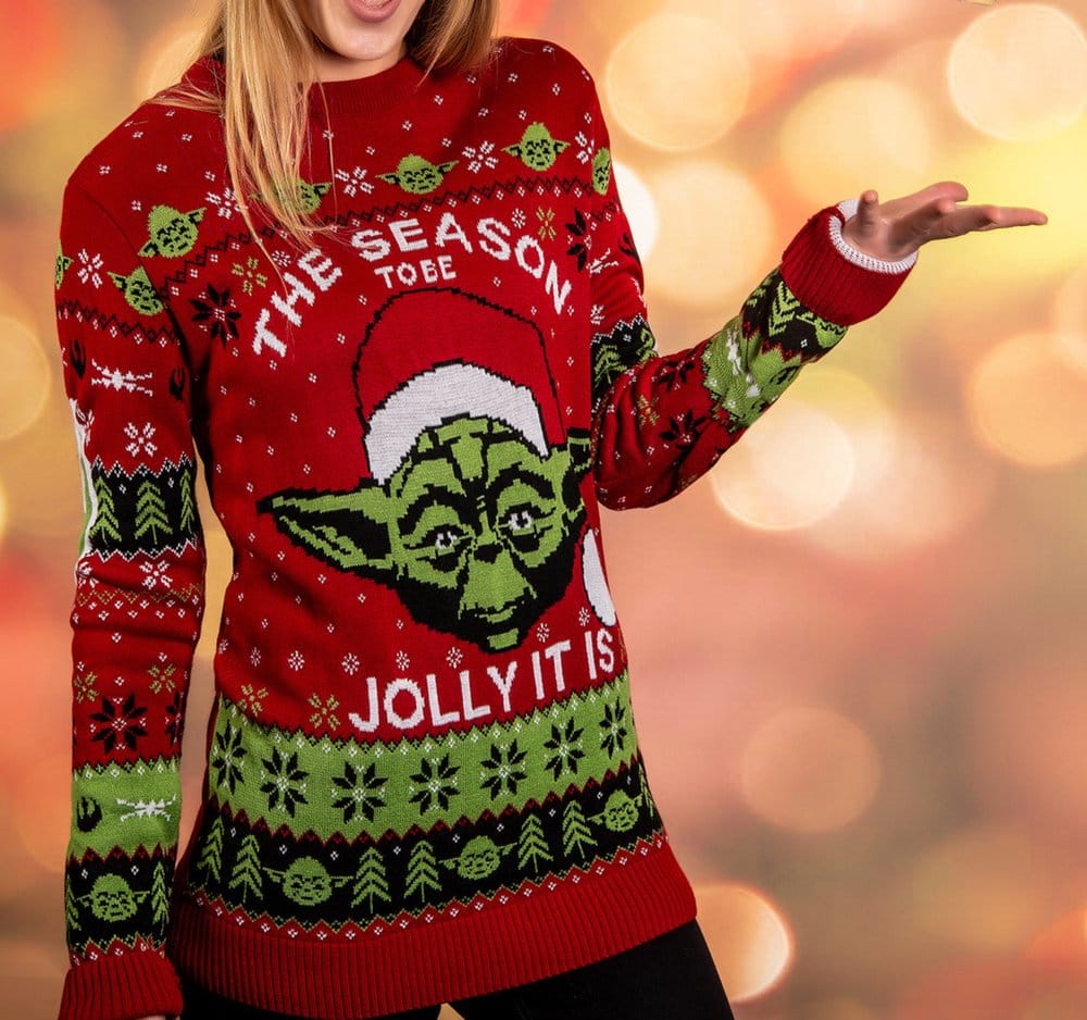 Star Wars Christmas Sweater Yoda Size M
