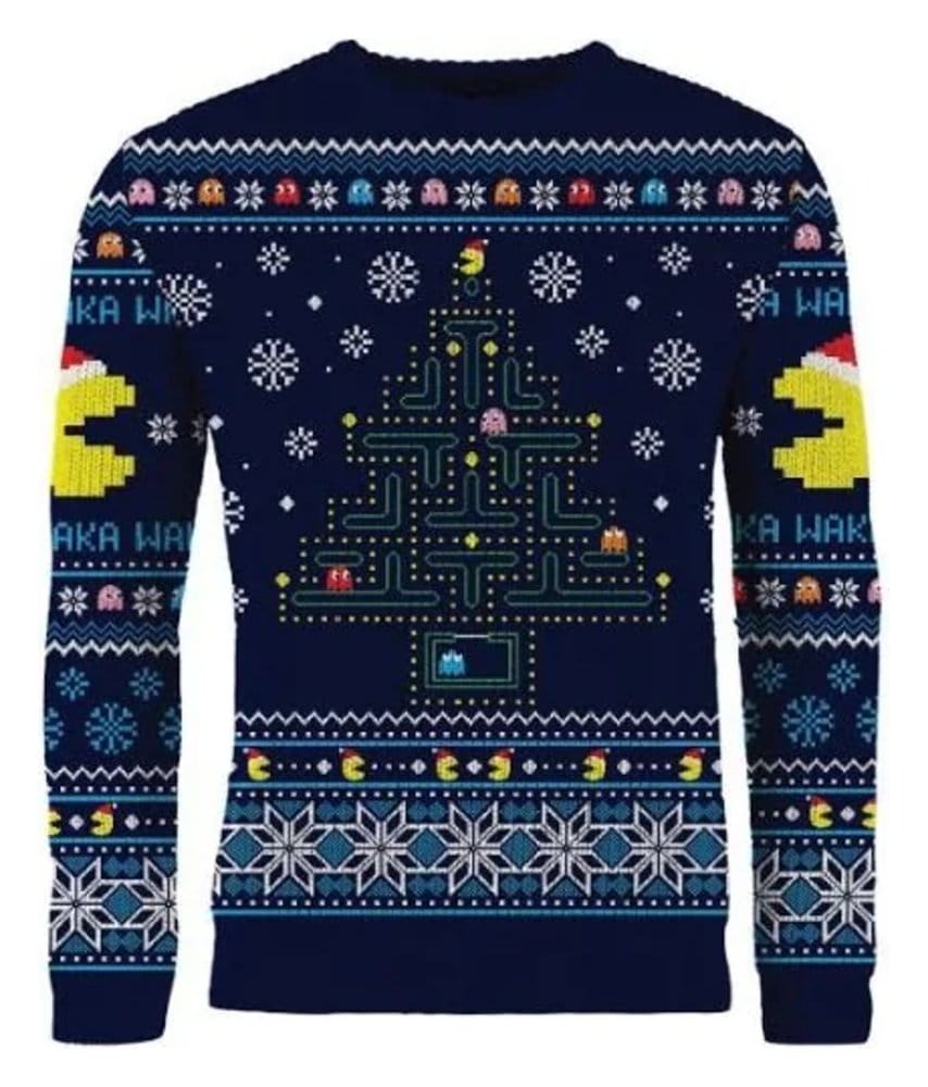 Pac-Man Christmas Sweater Size S
