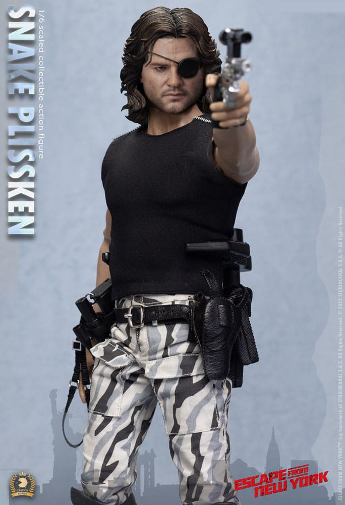 Escape from New York Crown Series Action Figure 1/6 Snake Plissken (Sculpted Hair Version) 30 cm