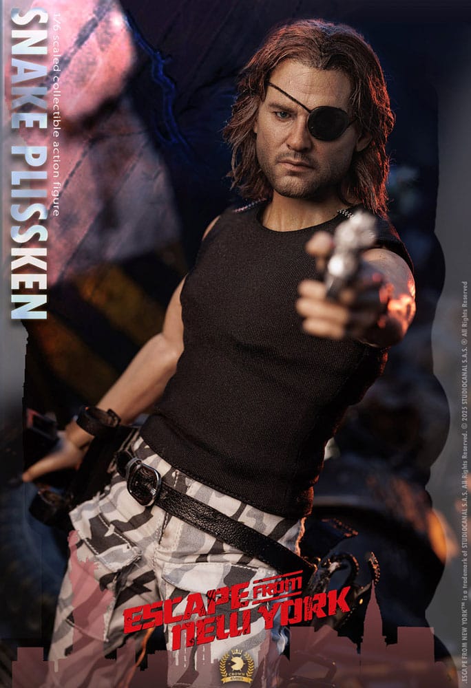 Escape from New York Crown Series Action Figure 1/6 Snake Plissken (Real Hair Version) 30 cm