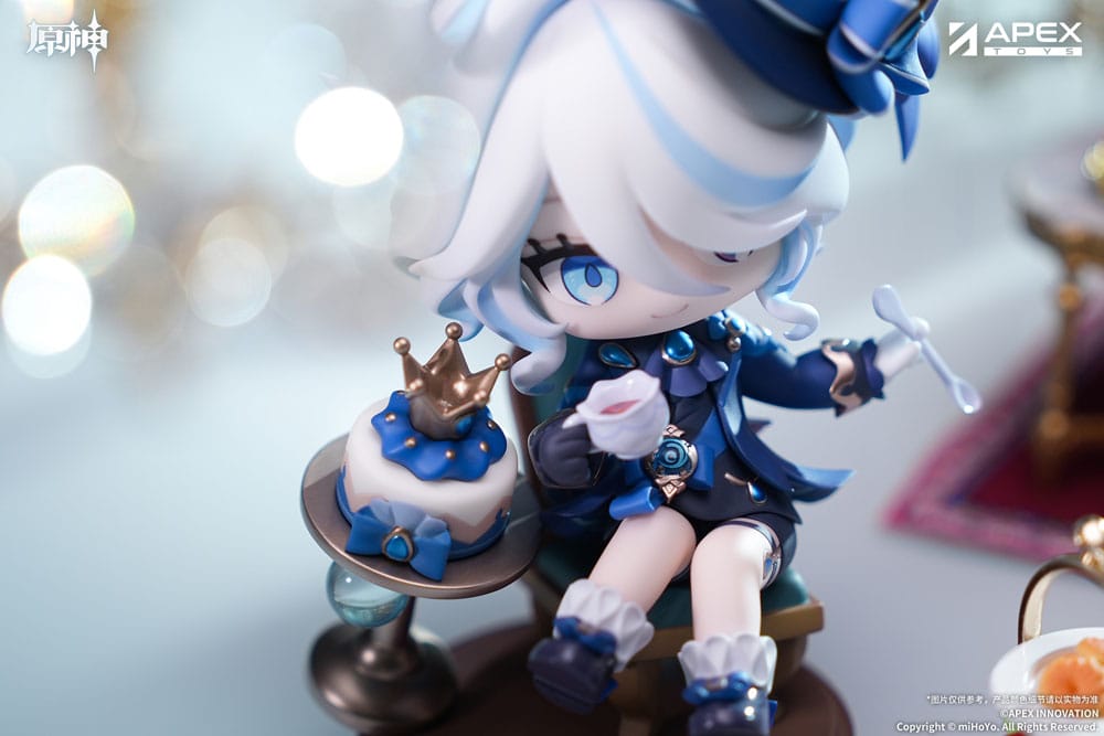 Genshin Impact PVC Statue Furina Amai Gogo no Sanbika Chibi Chara Ver. 13 cm