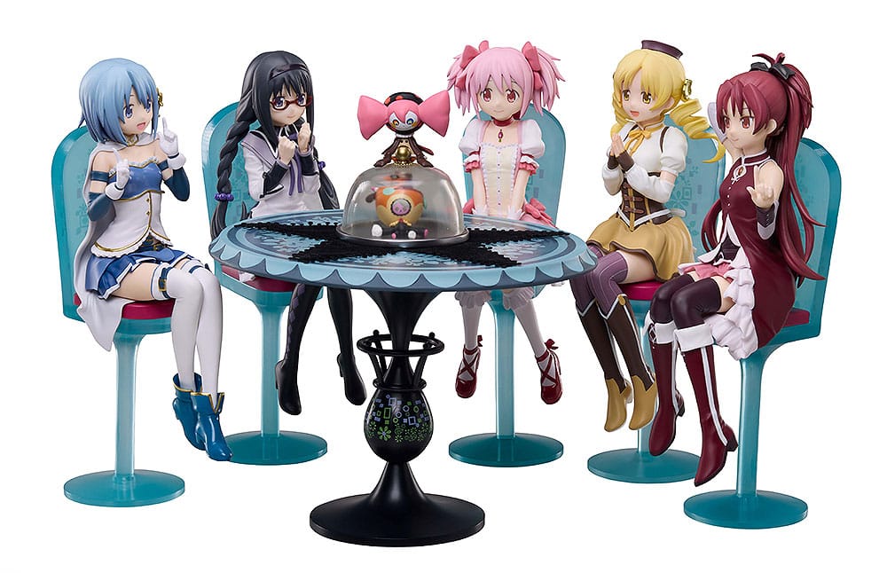 Puella Magi Madoka Magica The Movie: Rebellion PVC Statue Tea Party Cake Song Ver. Set 18 cm