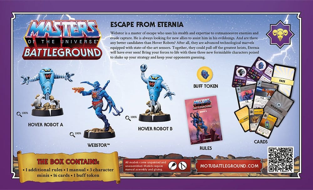 Masters of the Universe: Battleground Miniatures Game Wave 5: Evil Warriors faction *Spanish Version*