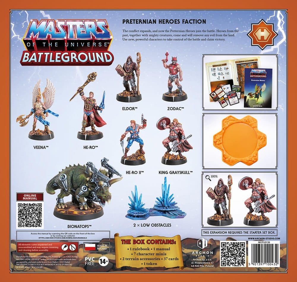 Masters of the Universe: Battleground Miniatures Game Wave 10: Preternian Heroes Faction *German Version*