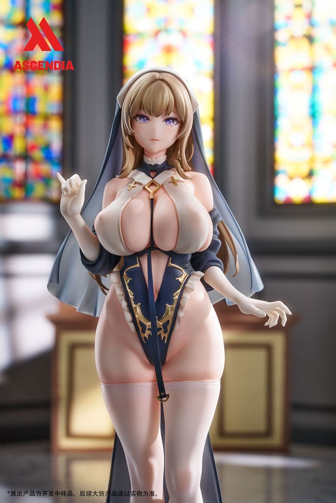 Original Character PVC Statues 2-Pack 1/6 Lily Nun & Emily Nurse Illustration by Chowbie 26 cm
