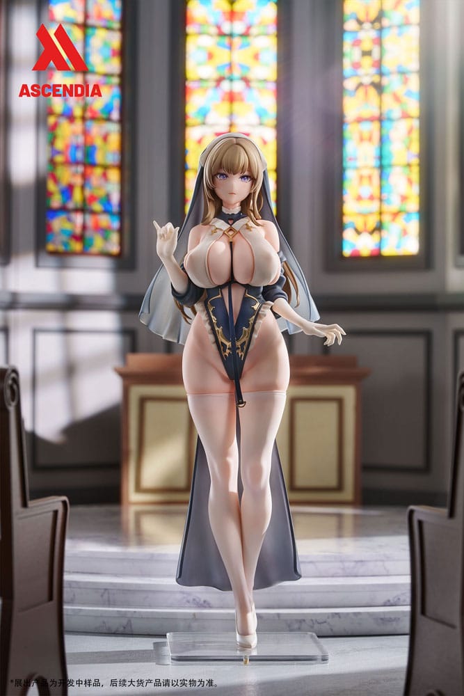 Original Character PVC Statues 2-Pack 1/6 Lily Nun & Emily Nurse Illustration by Chowbie 26 cm