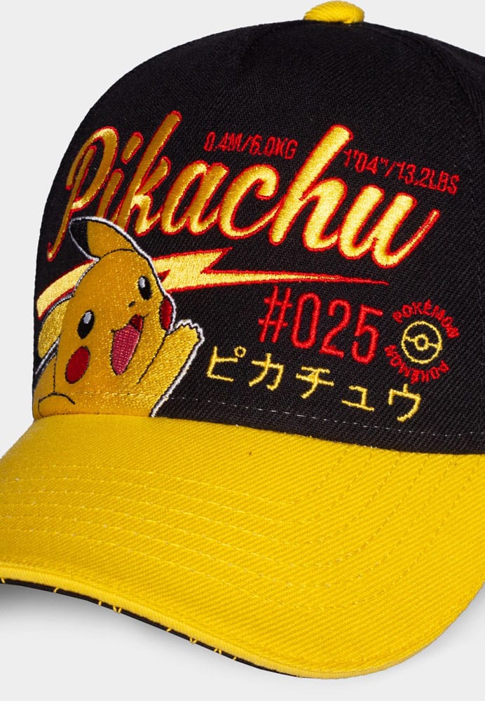 Pokemon gebogene Schnabelkappe Pikachu Hallo