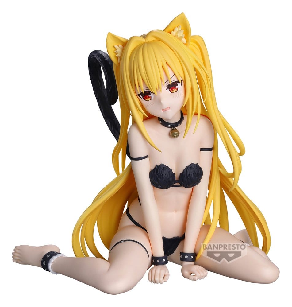 To Love Ru Darkness Nyarls Collection PVC Figure Konjiki no Yami Sitting Version 13 cm
