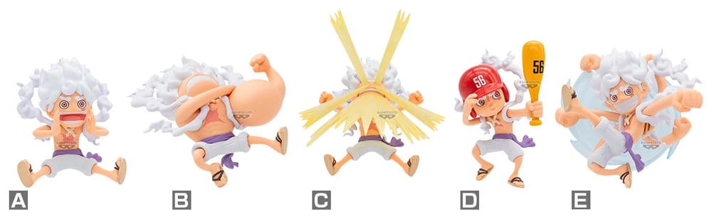 One Piece World Collectable Figure Mini Figures Monkey D. Luffy Gear 5 Special 2 Assortment (12)