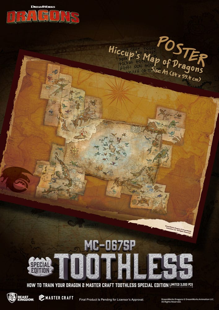 How To Train Your Dragon 2 Master Craft Statue Toothless 38 cm