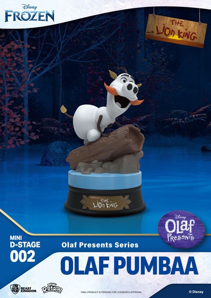 Frozen Mini Diorama Stage PVC Statue Olaf Presents Olaf Pumba 12 cm