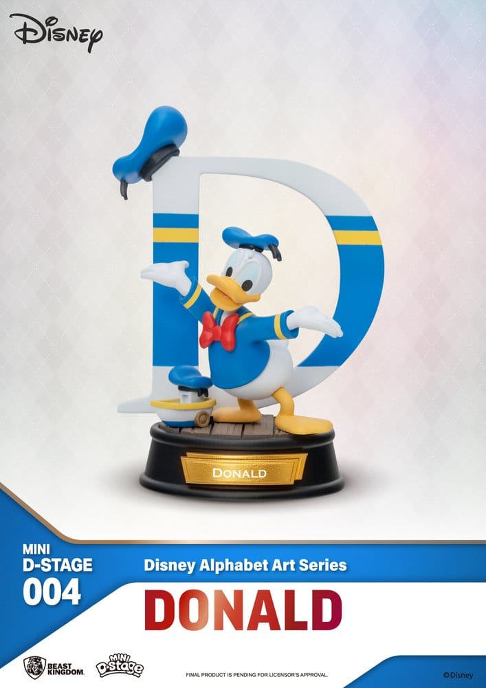 Disney Mini-Diorama-Bühnenstatuen im 6er-Pack „100 Years of Wonder“ – Disney-Alphabet-Kunst, 10 cm