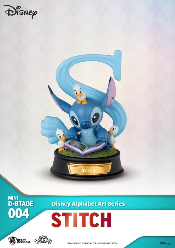 Disney Mini-Diorama-Bühnenstatuen im 6er-Pack „100 Years of Wonder“ – Disney-Alphabet-Kunst, 10 cm