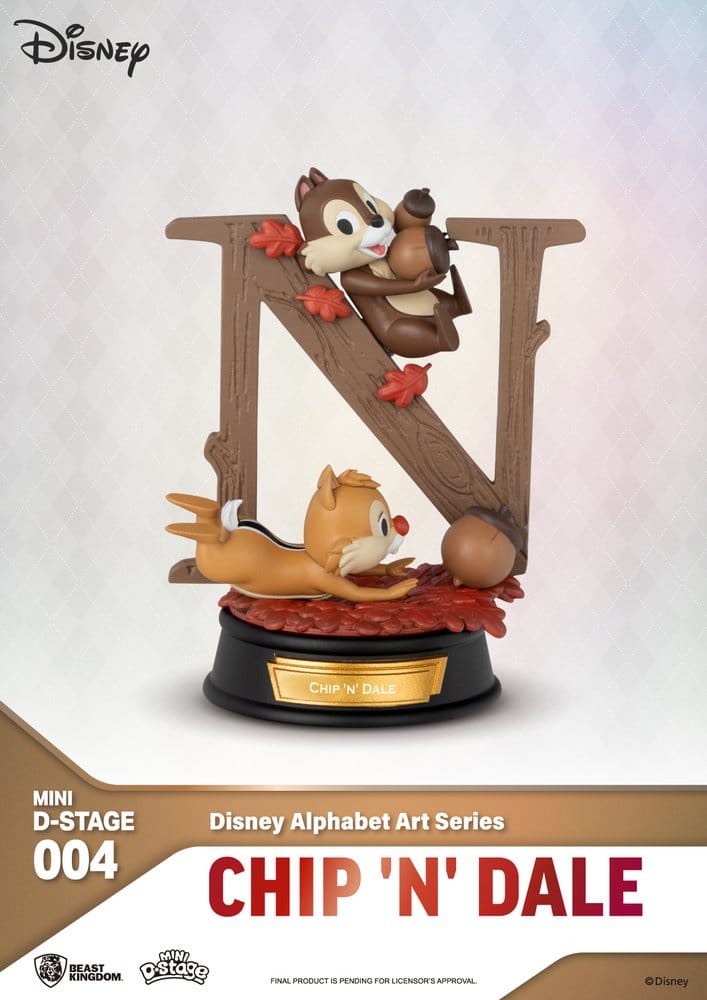 Disney Mini-Diorama-Bühnenstatuen im 6er-Pack „100 Years of Wonder“ – Disney-Alphabet-Kunst, 10 cm