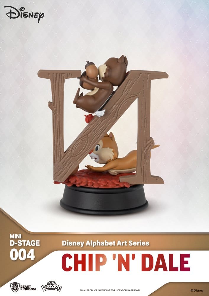 Disney Mini-Diorama-Bühnenstatuen im 6er-Pack „100 Years of Wonder“ – Disney-Alphabet-Kunst, 10 cm