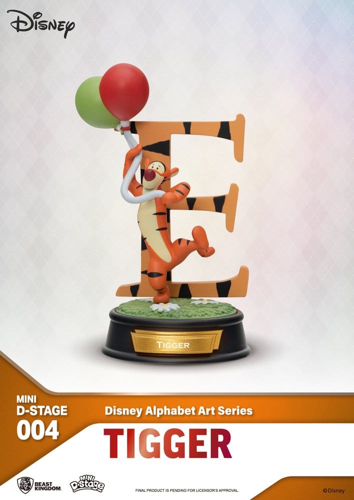 Disney Mini-Diorama-Bühnenstatuen im 6er-Pack „100 Years of Wonder“ – Disney-Alphabet-Kunst, 10 cm