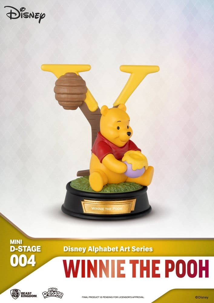 Disney Mini-Diorama-Bühnenstatuen im 6er-Pack „100 Years of Wonder“ – Disney-Alphabet-Kunst, 10 cm