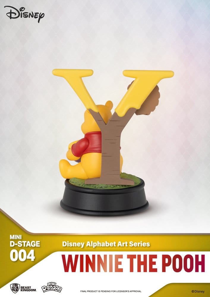 Disney Mini-Diorama-Bühnenstatuen im 6er-Pack „100 Years of Wonder“ – Disney-Alphabet-Kunst, 10 cm