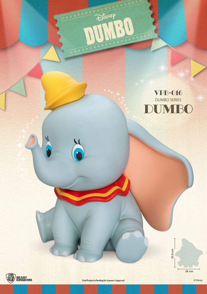 Disney Piggy Vinyl Bank Functional Dumbo 34 cm