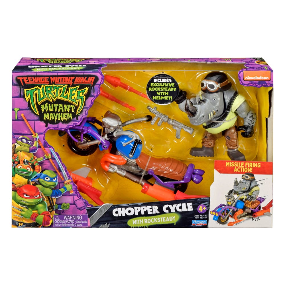 Teenage Mutant Ninja Turtles Action Figure Chopper my Rocksteady