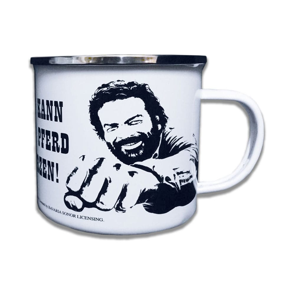 Bud Spencer Enamel Mug Pferd Faust