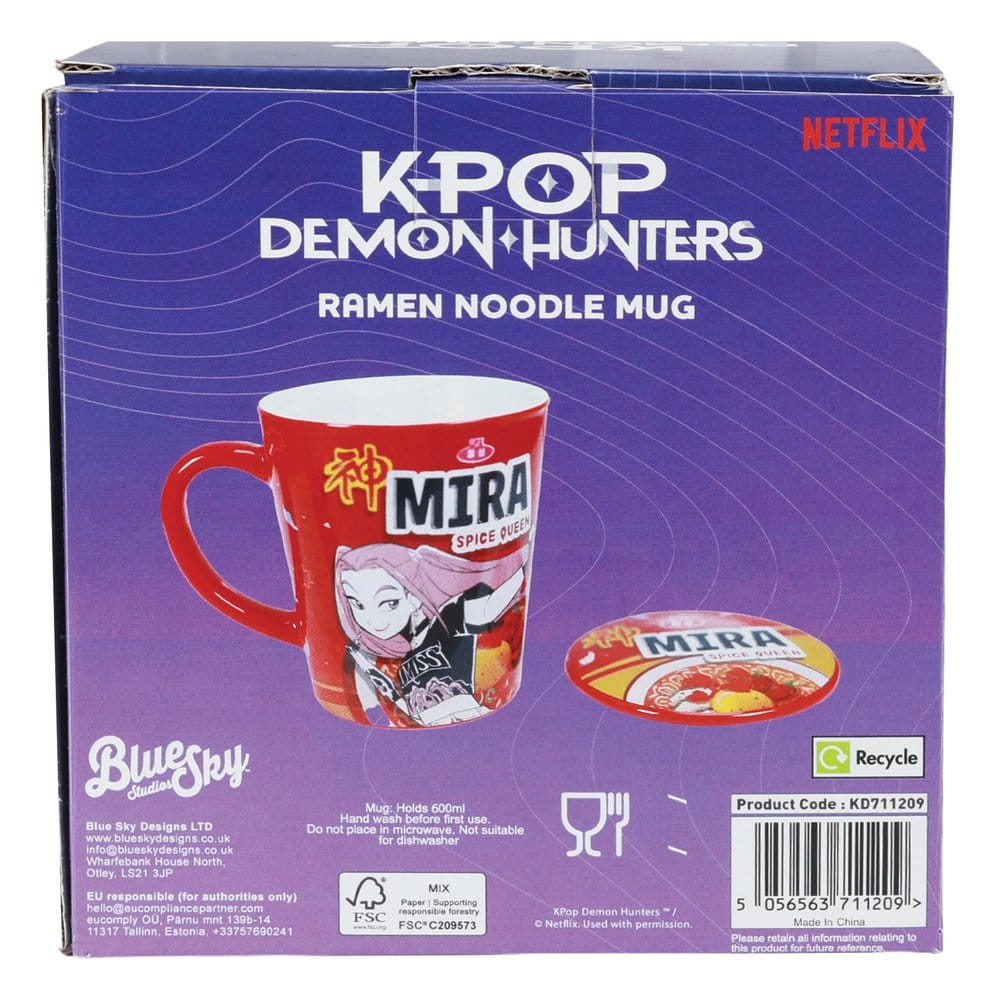 Kpop Demon Hunters Mug with lid Huntr/x Ramen