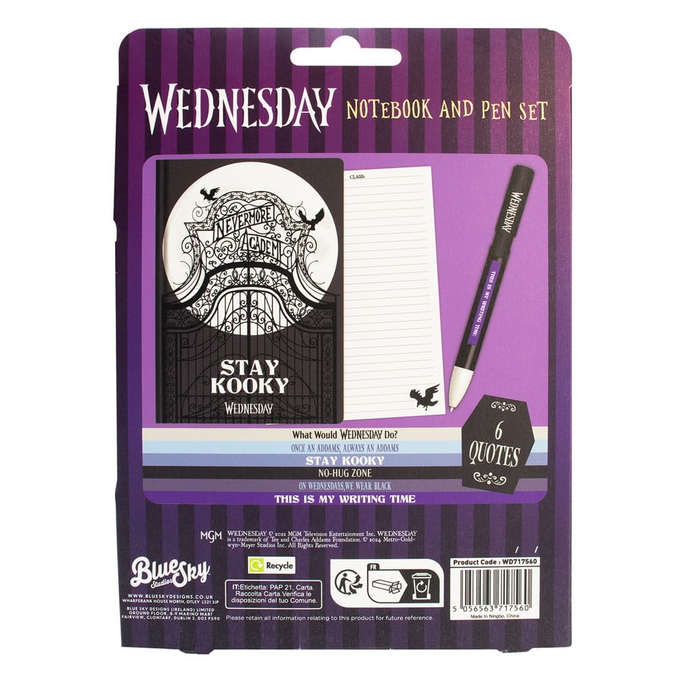 Wednesday Notebook Gift Set