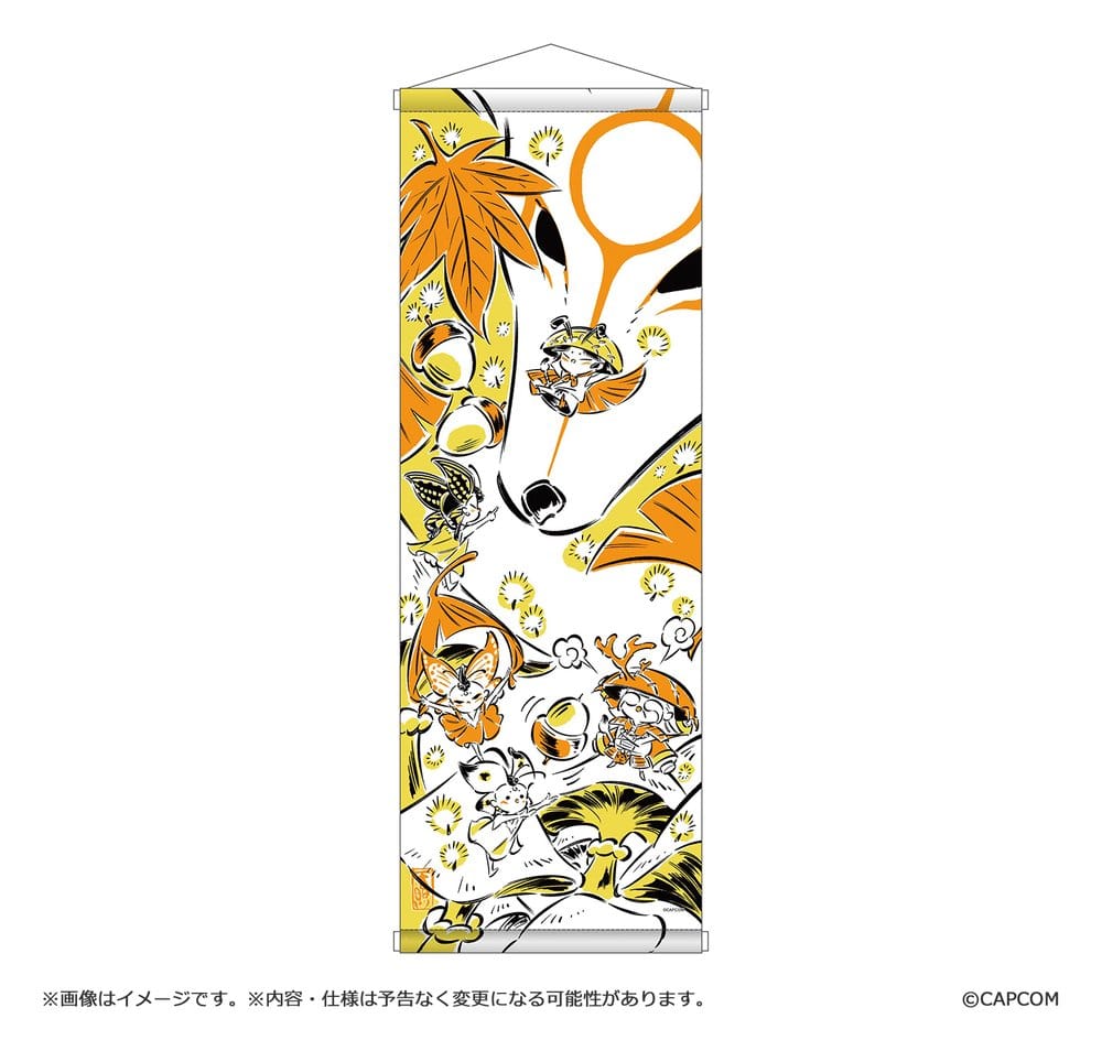 Okami 20th Anniversary Reprint Art Project Tapestry Autumn 74 x 28 x 2 cm