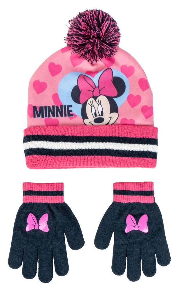 Disney Beanie & Gloves 2-Set Minnie Mouse