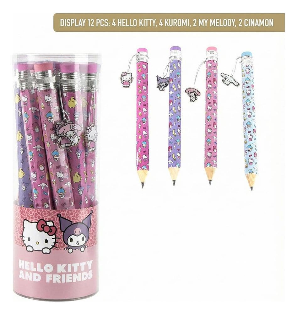 Sanrio Large Pencils Hello Kitty Display (12)
