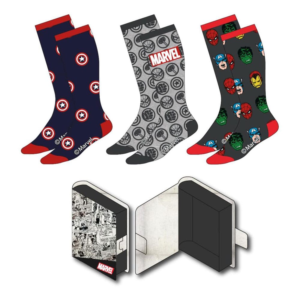 Marvel Socks 3-Pack 38-45