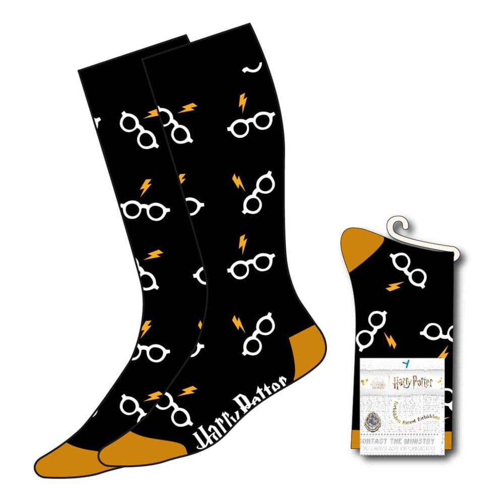 Harry Potter Socks Glasses & Lightning 38-45