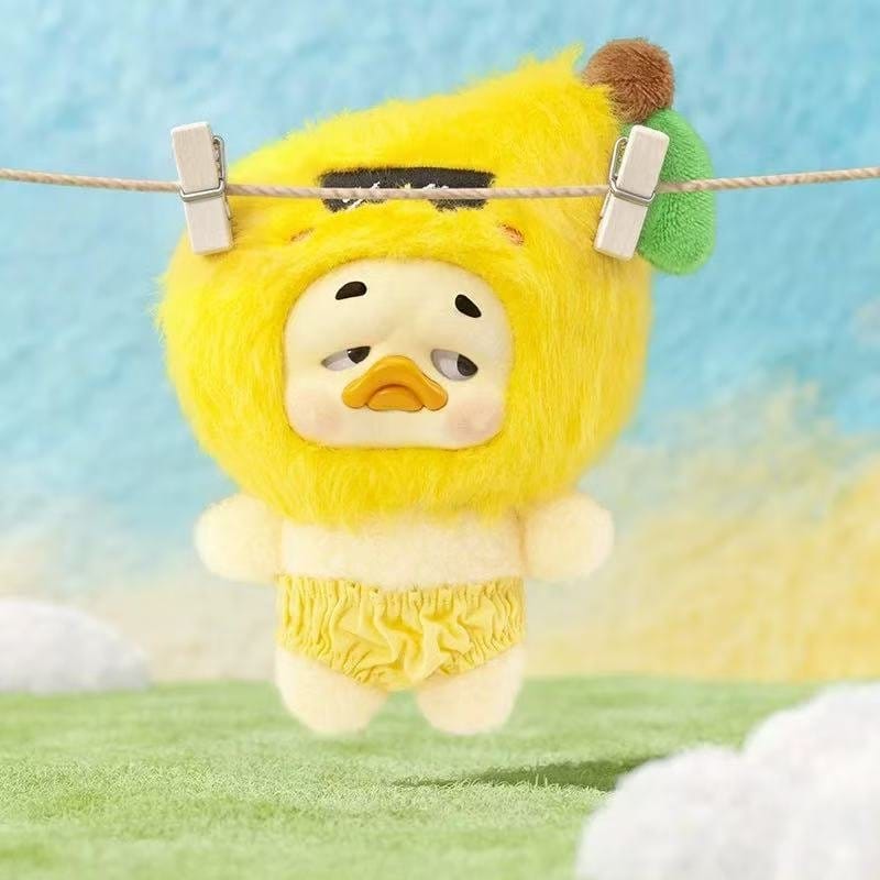 Mini Upset Duck Plush Keychain Wish List Duck 12 cm Blind Box Display (6)