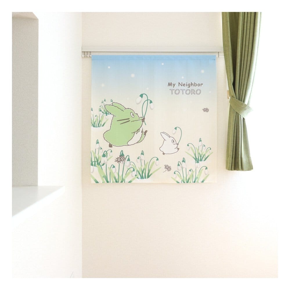 My Neighbor Totoro Noren Curtains Snowdrop and Totoro