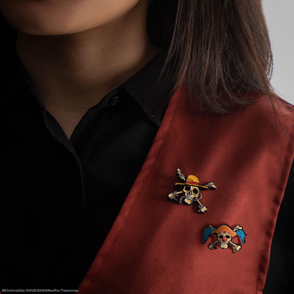 One Piece Pins 2er-Pack Ruffy &amp; Buggy