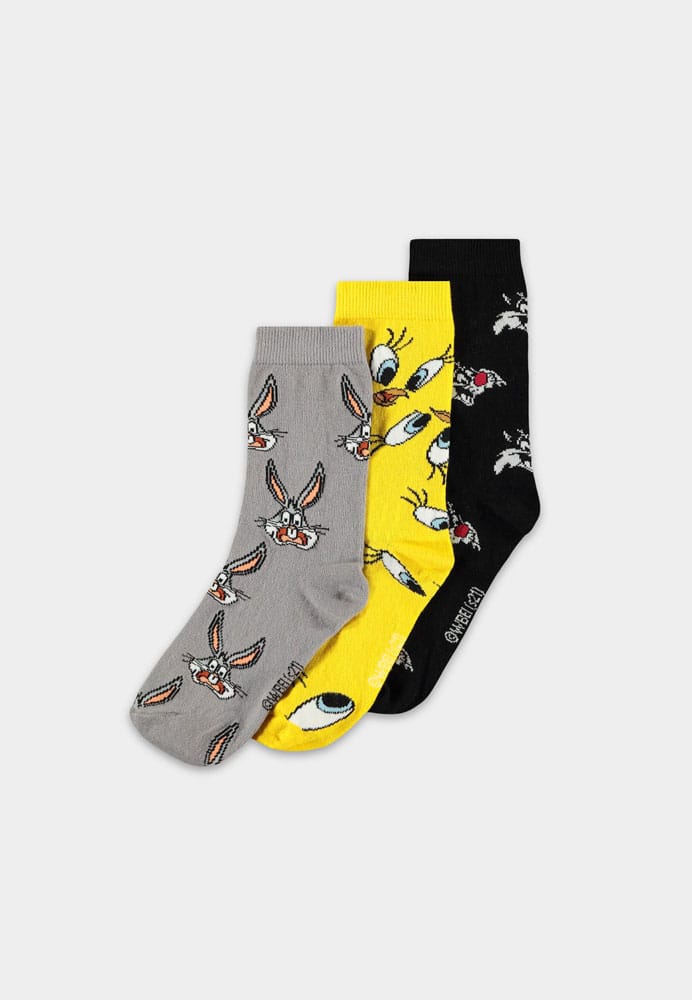 Looney Tunes Socks 3-Pack Three Icons 35-38