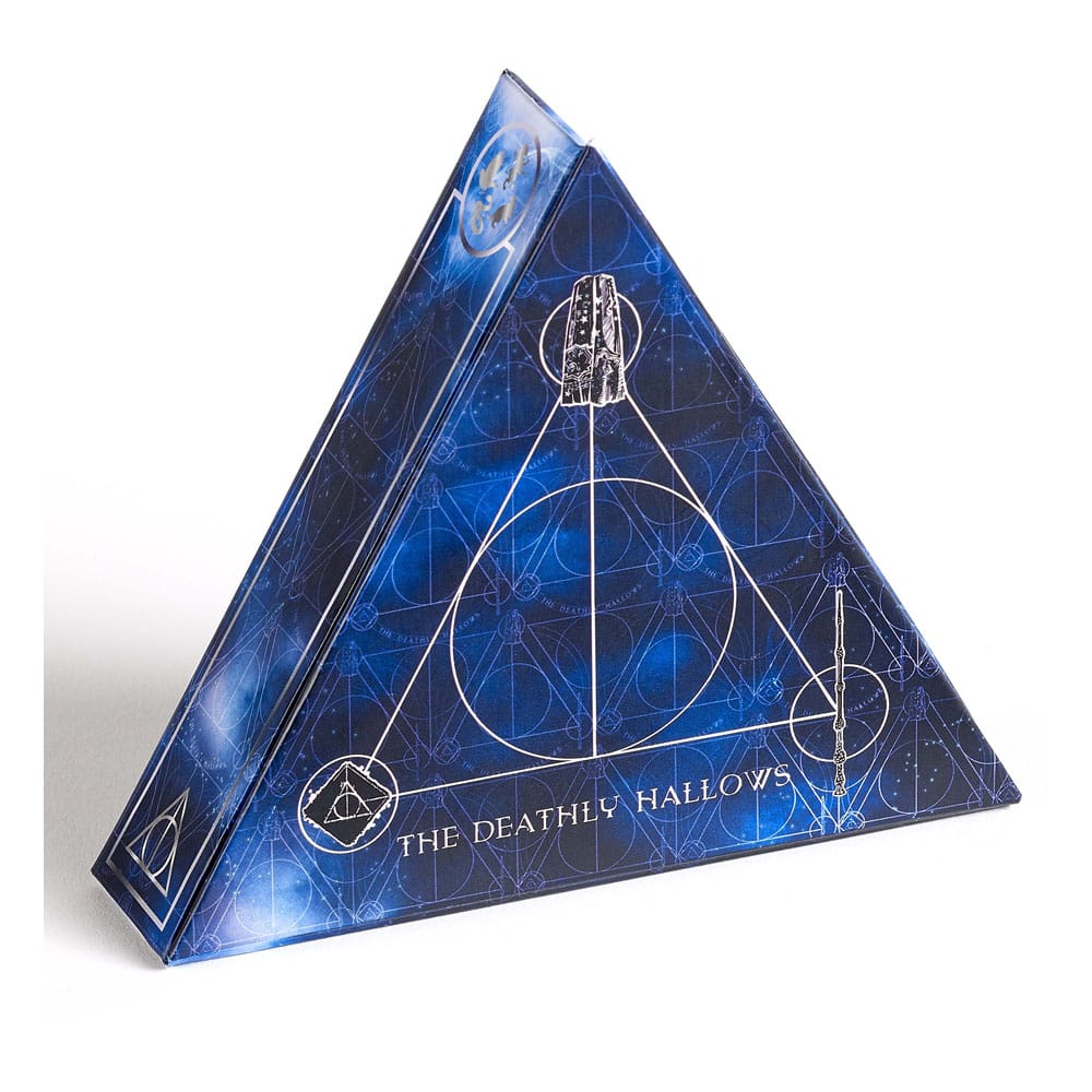 Harry Potter: Deathly Hallows Spinning Necklace Gift Set (Silver Tone)