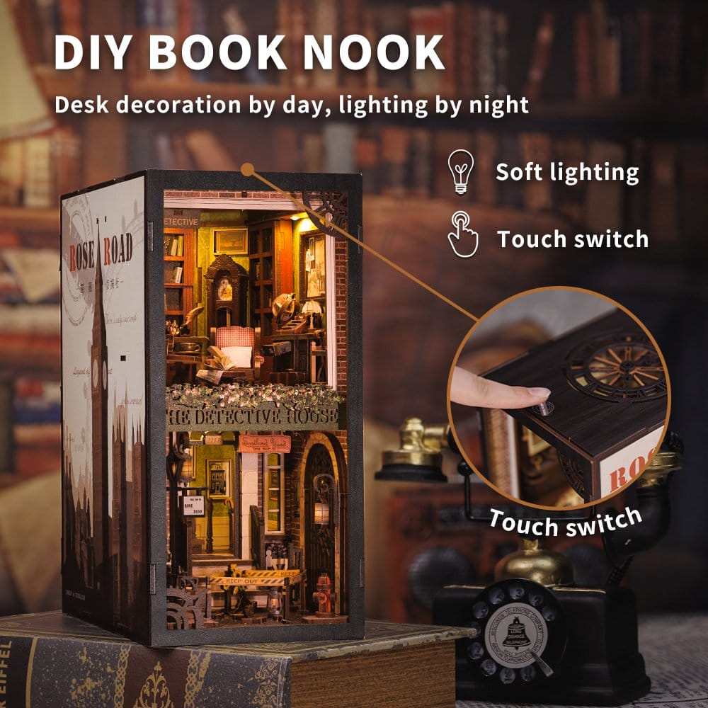 Book Nook Rose Detective Agency 23 x 11 cm