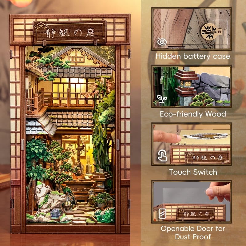 Book Nook Serene Courtyard 22 x 12 cm