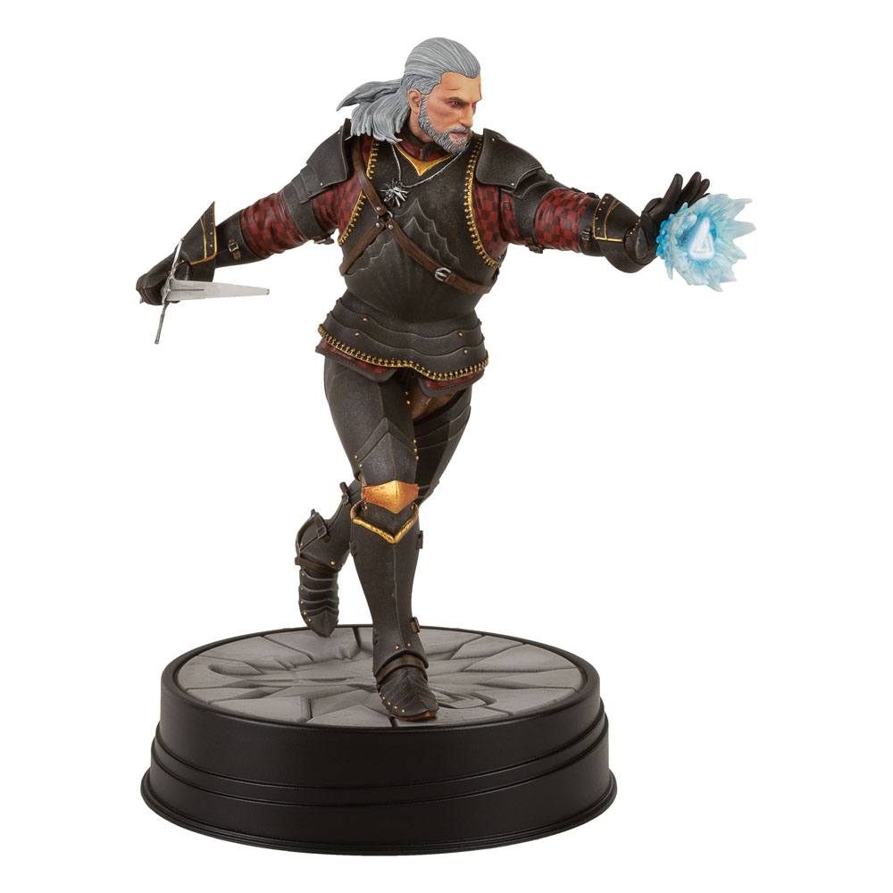Witcher 3 Wild Hunt PVC-Statue Geralt Toussaint Turnierrüstung 20 cm