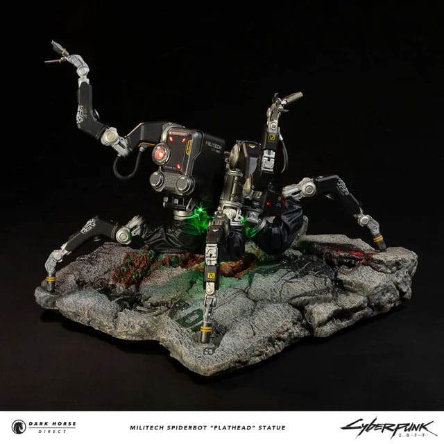 Cyberpunk 2077 Statue Militech Spiderbot "Flathead" 25 cm