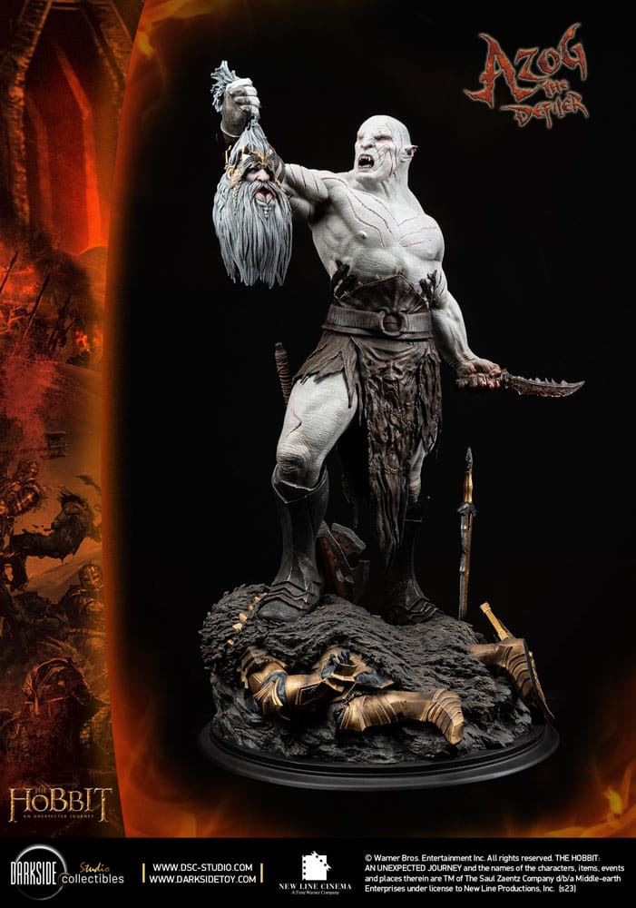 The Hobbit MS Series Statue 1/3 Azog The Defiler John Howe Signature Edition Edition 90 cm