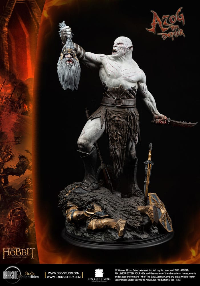 The Hobbit MS Series Statue 1/3 Azog The Defiler John Howe Signature Edition Edition 90 cm