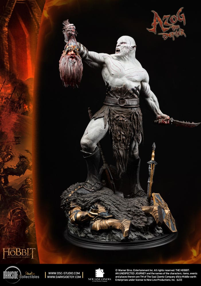 The Hobbit MS Series Statue 1/3 Azog The Defiler John Howe Signature Edition Edition 90 cm