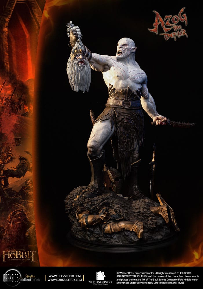The Hobbit MS Series Statue 1/3 Azog The Defiler John Howe Signature Edition Edition 90 cm