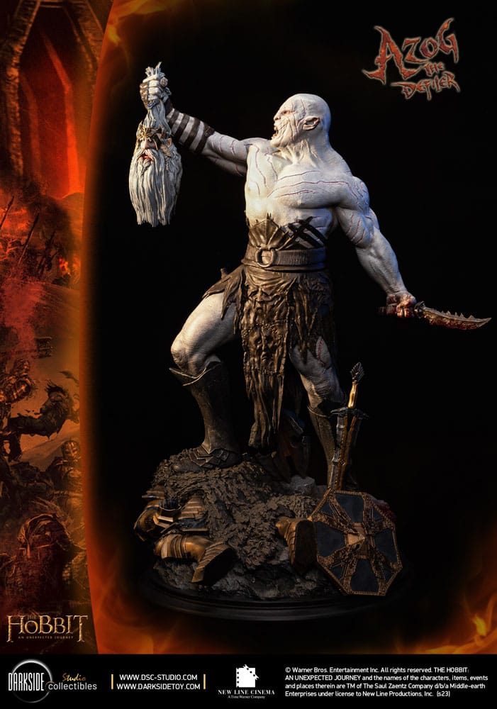 The Hobbit MS Series Statue 1/3 Azog The Defiler John Howe Signature Edition Edition 90 cm